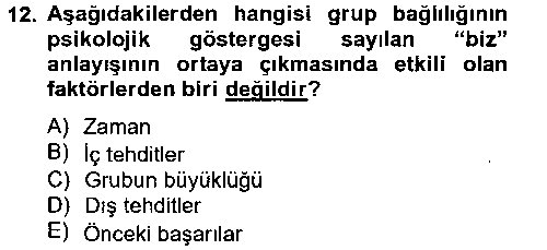 PSI202U Sosyal Psikoloji 2 çıkmış sınav sorusu 3
