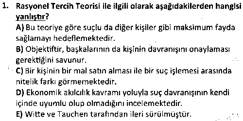 OGK1008 Kriminoloji çıkmış sınav sorusu 1