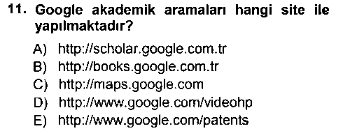 ADL201U Büro Teknolojileri çıkmış sınav sorusu 3