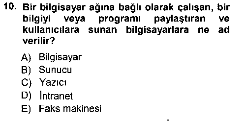 ADL201U Büro Teknolojileri çıkmış sınav sorusu 2