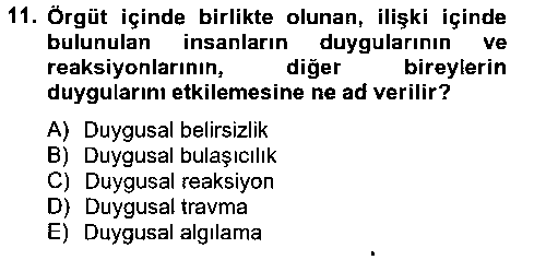 SOS110U Örgütsel Davranış çıkmış sınav sorusu 3