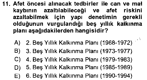 CBS120U CBS Standartları ve Temel Mevzuat çıkmış sınav sorusu 3