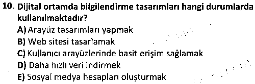 GRF4006 Bilgilendirme Tasarımı çıkmış sınav sorusu 2