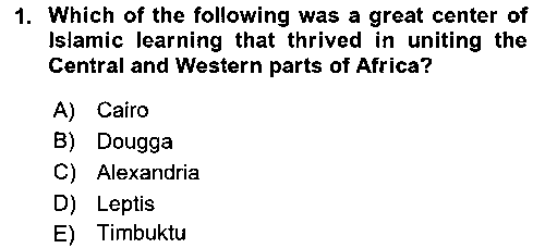 ULI106U Contemporary World Civilizations çıkmış sınav sorusu 1