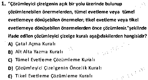 SOS2010 Modern Mantık çıkmış sınav sorusu 1