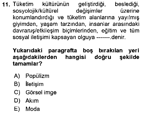 GIT101U Temel Sanat ve Tasarım Eğitimi çıkmış sınav sorusu 3