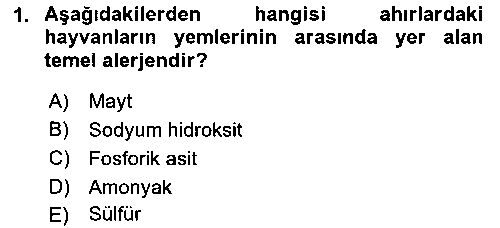 ISG202U Sektörel İş Sağlığı ve Güvenliği çıkmış sınav sorusu 1