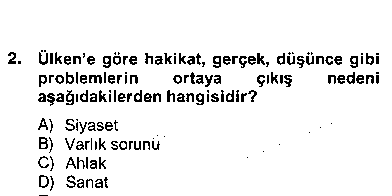 FEL402U Tarih Felsefesi 2 çıkmış sınav sorusu 2