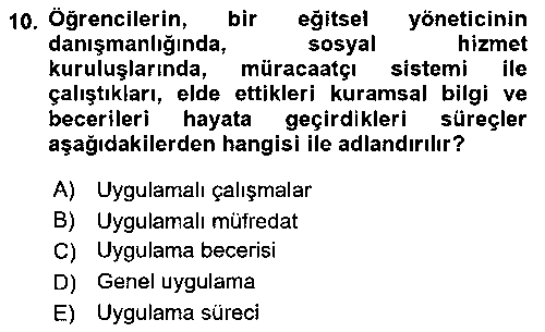 SHZ402U Sosyal Hizmet Uygulaması 2 çıkmış sınav sorusu 2