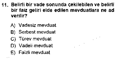 IKT405U Finansal Ekonomi çıkmış sınav sorusu 3