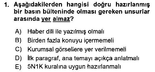 ILT114U Stratejik İletişim çıkmış sınav sorusu 1