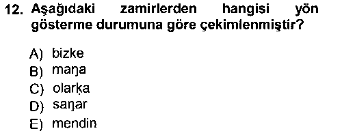 TDE301U XI-XIII. Yüzyıllar Türk Dili çıkmış sınav sorusu 3