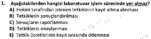 SAG4009 Hastane Bilgi Sistemleri çıkmış sınav sorusu 1