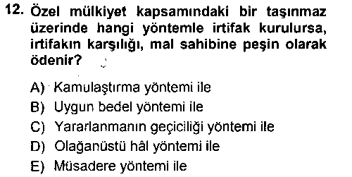 HUK103U İdare Hukukuna Giriş çıkmış sınav sorusu 3