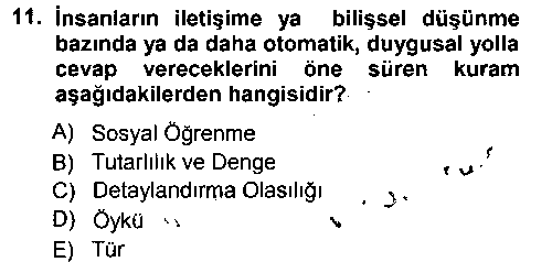 ILT207U İkna Edici İletişim çıkmış sınav sorusu 1