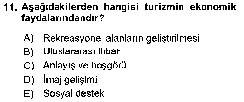TRZ302U Toplum Temelli Turizm çıkmış sınav sorusu 3
