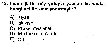 İslam Hukukuna Giriş çıkmış sınav sorusu 2