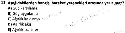 RKR1007 Temel Hareket Eğitimi çıkmış sınav sorusu 3