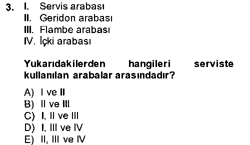 TRZ205U Yiyecek-İçecek Hizmetleri çıkmış sınav sorusu 3