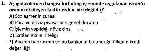 BS2006 Finansal Yönetim çıkmış sınav sorusu 1