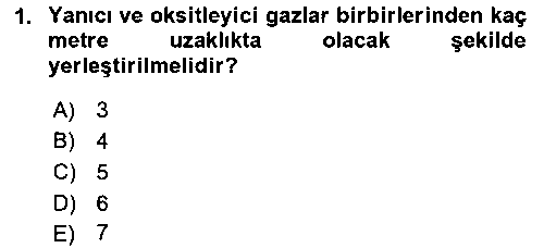 ISG208U Kimya ve Biyoloji Sektörlerinde İş Sağlığı ve Güvenliği çıkmış sınav sorusu 1