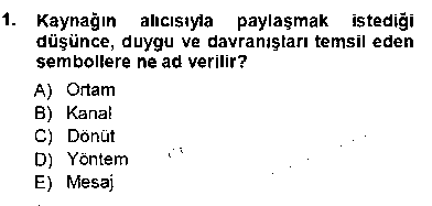 OMB401U Okulöncesinde Öğretim Teknolojisi Ve Materyal Tasarımı çıkmış sınav sorusu 1