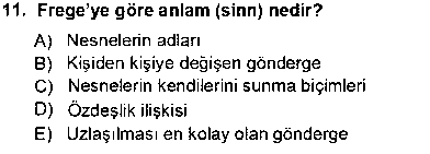 FEL409U Dil Felsefesi çıkmış sınav sorusu 3