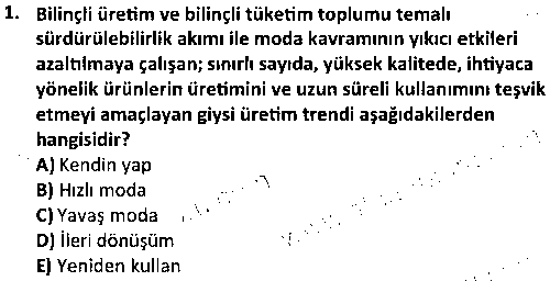TMT1006 Moda Tasarımına Giriş çıkmış sınav sorusu 1