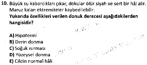ADY2003 Doğada Yaşam ve Hayatta Kalma çıkmış sınav sorusu 2