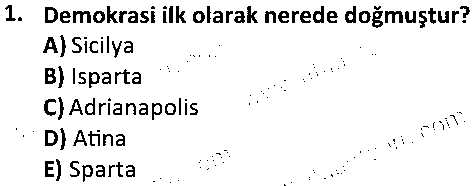 TAR4006 Türk Demokrasi Tarihi çıkmış sınav sorusu 1