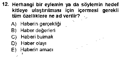 MEI101U Haberciliğin Temel Kavramları çıkmış sınav sorusu 3