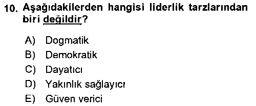 HIT301U Kurumiçi Halkla İlişkiler çıkmış sınav sorusu 2