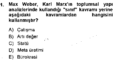 SOS102U Eğitim Sosyolojisi çıkmış sınav sorusu 1