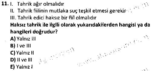 ADL1006 Ceza Hukuku çıkmış sınav sorusu 3
