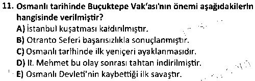 TAR2004 Osmanlı Tarihi 2 çıkmış sınav sorusu 3