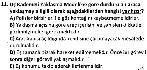 OGK1007 Güvenlik Tedbirleri ve Sistemleri çıkmış sınav sorusu 3