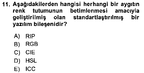 GIT206U Dijital Görüntüleme İşleme Yöntemleri çıkmış sınav sorusu 3