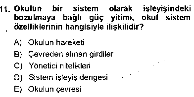 SOS102U Eğitim Sosyolojisi çıkmış sınav sorusu 3