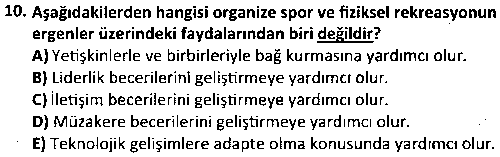 RKR4005 Çocuk ve Yaşlılarda Rekreasyon çıkmış sınav sorusu 2