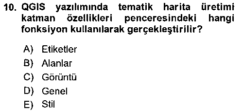 CBS211U Açık Kaynak Kodlu CBS Yazılım Uygulaması çıkmış sınav sorusu 2