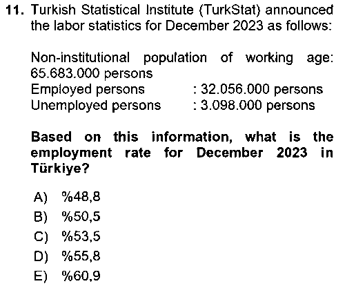 IKT324U Labor Economics çıkmış sınav sorusu 3