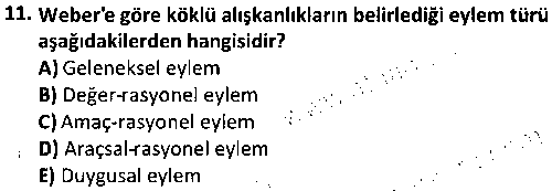 SOS2004 Sosyoloji Tarihi çıkmış sınav sorusu 3