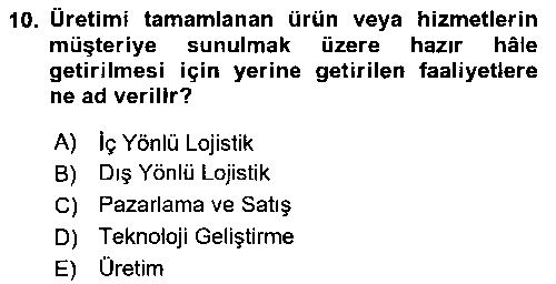 YBS208U İş Süreçleri Yönetimi çıkmış sınav sorusu 2