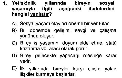 OKO401U Anne Baba Eğitimi çıkmış sınav sorusu 1