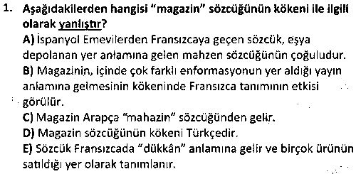 YMG1009 Gazeteciliğe Giriş çıkmış sınav sorusu 1
