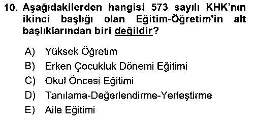 EBR211U Gelişimsel Yetersizliklerin Bakım ve Rehabilitasyonu çıkmış sınav sorusu 2