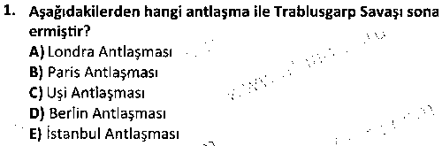 TAR4002 Türkiye Cumhuriyeti Tarihi çıkmış sınav sorusu 1