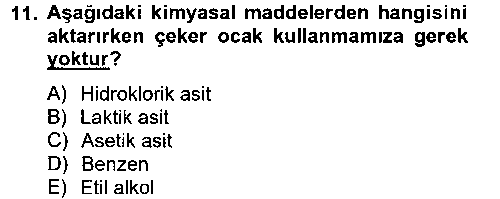 LBV108U Veteriner Laboratuvar Teknikleri ve Prensipleri çıkmış sınav sorusu 3