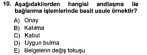 HUK221U Uluslararası Hukuk 1 çıkmış sınav sorusu 1