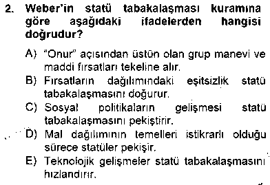 SOS112U Sosyoloji 2 çıkmış sınav sorusu 2